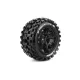 Louise RC MFT X-MCROSS X-Maxx Serie Mounted Sport Black wheels Hex 24mm 2stuks