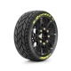 Banden en Wielen B-ROCKET 1/8 Buggy Soft MFT (Verwijderbare 17mm Hex 0 en 1/2 Offset) (2 stuks)