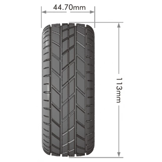 Banden en Wielen B-ROCKET 1/8 Buggy Soft MFT (Verwijderbare 17mm Hex 0 en 1/2 Offset) (2 stuks)