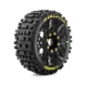 Banden en Wielen B-ULLDOZE 1/8 Buggy Soft MFT (Verwijderbare 17mm Hex 0 en 1/2 Offset) (2 stuks)