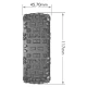 Banden en Wielen B-ULLDOZE 1/8 Buggy Soft MFT (Verwijderbare 17mm Hex 0 en 1/2 Offset) (2 stuks)