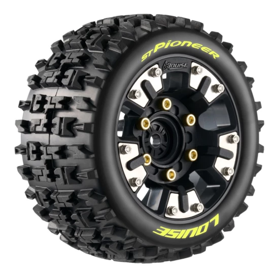 Banden en wielen ST-PIONEER Mini Maxx/ XRT (0 en 1/2 Offset Hex) (2)
