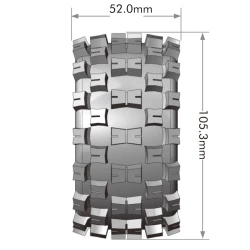 Banden en wielen ST-MCROSS Mini Maxx/ XRT (0 en 1/2 Offset Hex) (2)