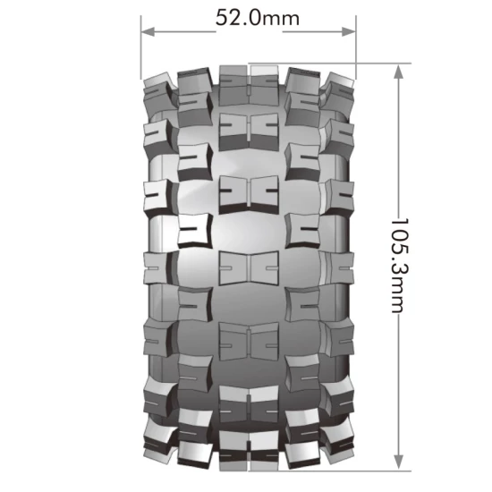 Banden en wielen ST-MCROSS Mini Maxx/ XRT (0 en 1/2 Offset Hex) (2)