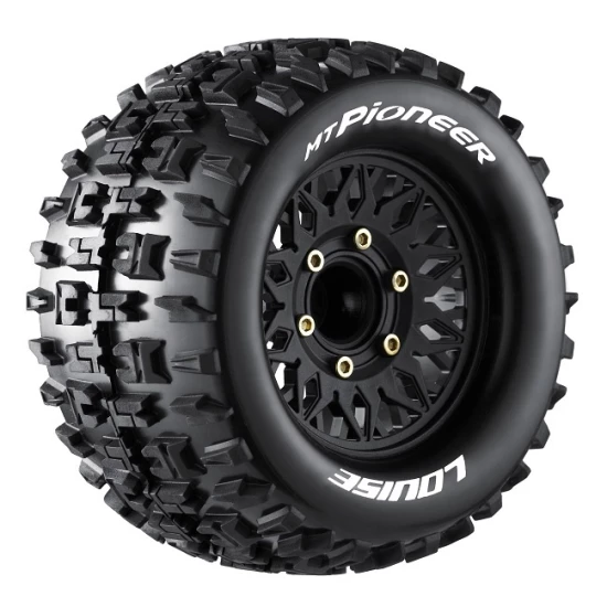 Banden en Wielen MT-PIONEER 1/10 Soft (Verwijderbare 12, 14 en 17mm Hex) (2 stuks)