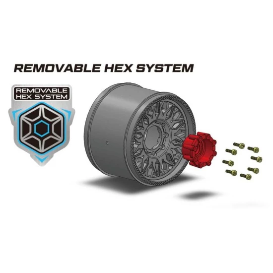 Banden en Wielen MT-PIONEER 1/10 Soft (Verwijderbare 12, 14 en 17mm Hex) (2 stuks)
