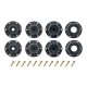Banden en Wielen ST-UPHILL 1/10 Soft (Verwijderbare 12, 14 en 17mm Hex) (2 stuks)