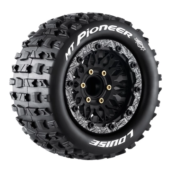 Banden en Wielen MT-PIONEER 1/10 MAXX Soft MFT (Verwijderbare 12, 14 en 17mm Hex) (2)