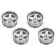 Wheels Drift 5-Spoke Matte Silver (2,4,6,8mm Offset) 12mm Hex (4)