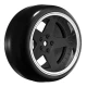 Tires & Wheels Drift / 5-Spoke Matte Black (2,4,6,8mm Offset) 12mm Hex (4)