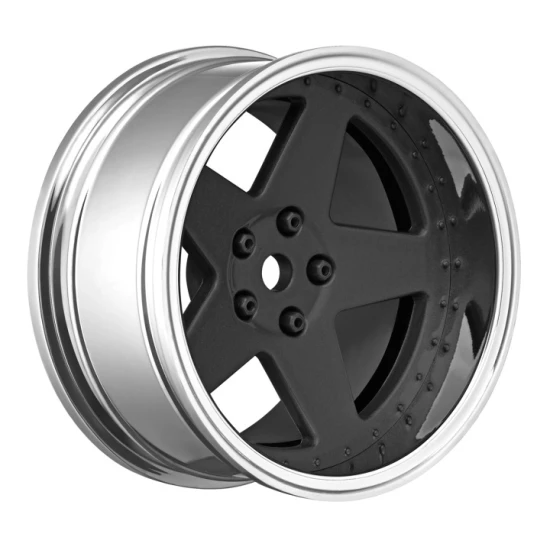 Wheels Drift 5-Spoke Matte Black (2,4,6,8mm Offset) 12mm Hex (4)
