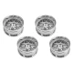 Wheels Drift 14-Spoke Matte Silver (2,4,6,8mm Offset) 12mm Hex (4)