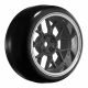 Tires & Wheels Drift / 14-Spoke Matte Black (2,4,6,8mm Offset) 12mm Hex (4)