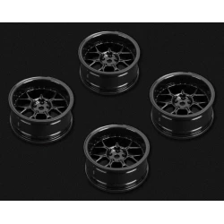 Wheels Drift 14-Spoke Black (2,4,6,8mm Offset) 12mm Hex (4)