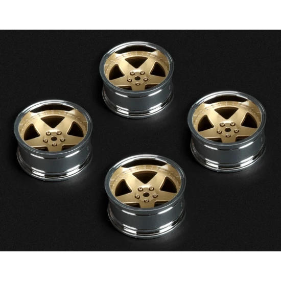 Wheels Drift 5-Spoke Bronze (2,4,6,8mm Offset) 12mm Hex (4)