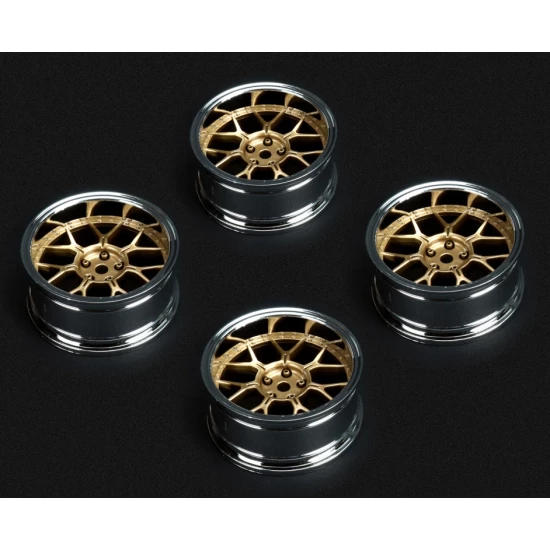 Tires & Wheels Drift / 14-Spoke Bronze (2,4,6,8mm Offset) 12mm Hex (4)