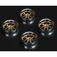 Tires & Wheels Drift / 14-Spoke Bronze (2,4,6,8mm Offset) 12mm Hex (4)