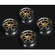 Wheels Drift 14-Spoke Bronze (2,4,6,8mm Offset) 12mm Hex (4)