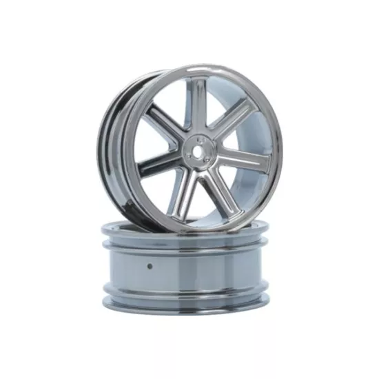8-Spoke Wheel rear black-chrome (2 pcs) - S10 BX