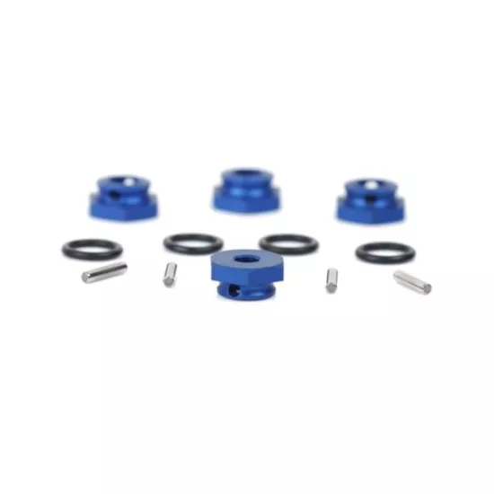 Aluminium Wheel-Adapter blue (4pcs) - S10 Blast, 124600