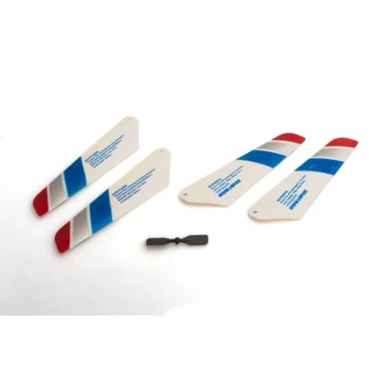 Rotor blades (4 pcs) incl. Tail rotor - LRP LaserHornet 2.4, 222152
