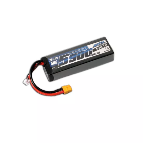 ANTIX by LRP 5900 - 7.4V - 50C LiPo Car Hardcase - XT60-Plug