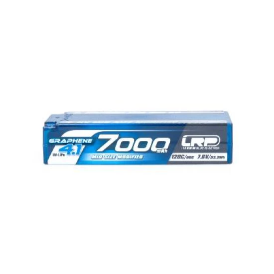 LRP HV Mid Size Modified GRAPHENE-4.1 7000mAh Hardcase - 7.6V LiPo - 120C/60C