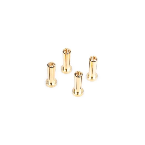 LRP WorksTeam - 5mm Gold Connectors - 18mm length (4 pcs.)