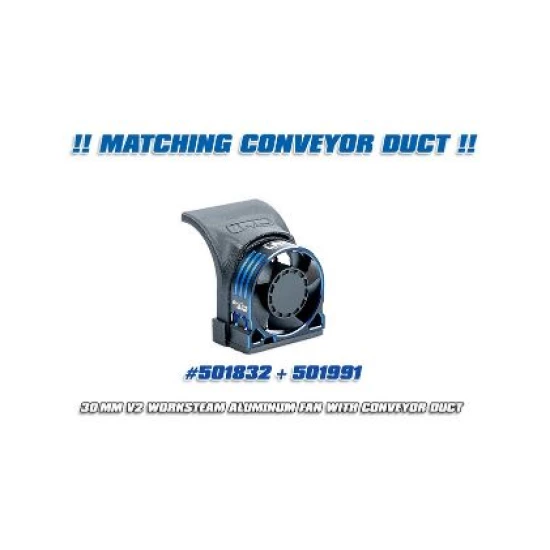 WORKSTEAM ALUMINIUM HIGHREV. MOTOR FAN V2 - 30X30X10MM / 1S/2S / RECEIVER CONNECTOR