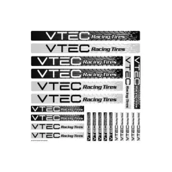 LRP Sticker sheet VTEC Racing Tires, 62414