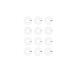 LRP VTEC Wheel Sticker Dish, white, 65077