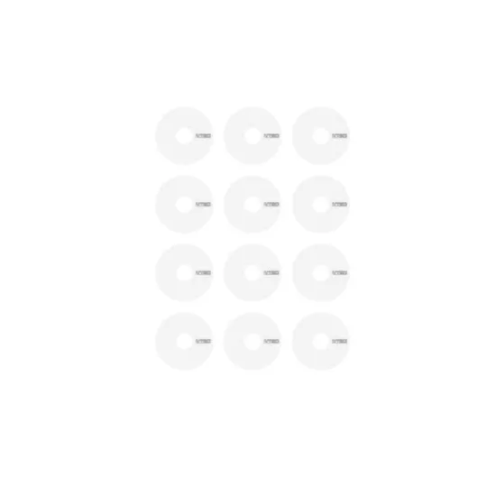 LRP VTEC Wheel Sticker Dish, white, 65077