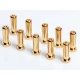 5mm Gold connectors - WorksTeam - 18mm length (10 pcs.)