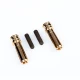 5mm Adjustable Gold Connectors - WorksTeam - 18mm lenght (2 pcs.)