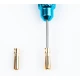 5mm Adjustable Gold Connectors - WorksTeam - 18mm lenght (2 pcs.)