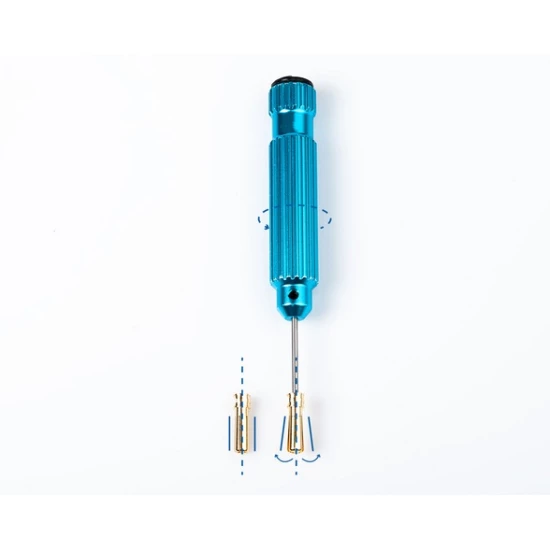 5mm Adjustable Gold Connectors - WorksTeam - 18mm lenght (2 pcs.)