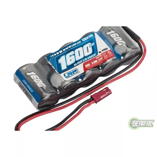 LRP XTEC RX-pack Straight 2/3A NiMH - BEC - 6.0V - 1600mAh, 430602