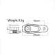Power HD Aluminium Servo Arm 18mm hoogte 11mm 25t