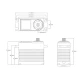 PowerHD WB-150KG HV Brushless Digitale Servo 150 KG/0,09 sec bij 25,2V