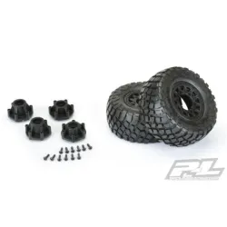 BFGoodrich Baja T/A KR2 SC 2.2"/3.0" M2 (Medium) All Terrain Tires Mounted on Raid Black