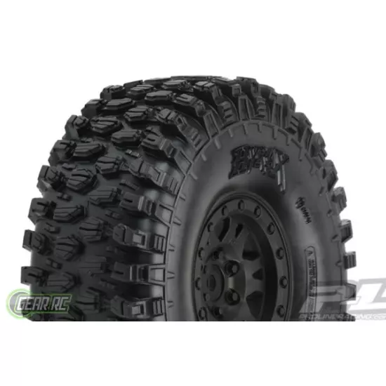 Hyrax 1.9 G8 Tires mounted on Impulse 1.9" Black Plastic