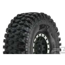 Hyrax 1.9 G8 Rock Terrain Truck Tires Mounted on Impulse Black/Silver Plastic In