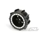 Sling Shot 4.3 Pro-Loc Sand Tires (2) Mounted on Impulse Pro-Loc Black Wheels with Stone Gray Rings for X-MAXX Front or Rear