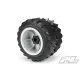 Demolisher 2.6/3.5 All Terrain Tires Mounted on LMT Gray Wheels (2) for Losi LMT Front or Rear