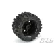 Hyrax 2.8 All Terrain Tires Mounted on Raid Black 6x30 Removable Hex Wheels (2) for Stampede 2wd & 4wd Front and Rear