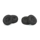 Hyrax 1.0 Tires Mounted on Mini Impulse Black Internal Bead-Loc 7mm Hex Wheels (4) for SCX24 Front or Rear (PRO1019410)