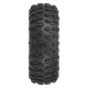 Hyrax 1.0 Tires Mounted on Mini Impulse Black Internal Bead-Loc 7mm Hex Wheels (4) for SCX24 Front or Rear (PRO1019410)
