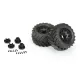 Demolisher 2.8 All Terrain Tires Mounted on Raid Black 6x30 Removable 12mm Hex Wheels (2) for Stampede 2wd & 4wd Front and Rear
