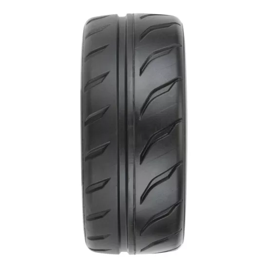 Toyo Proxes R888R 42/100 2.9" S3 (Soft) Street BELTED Tires Mounted on Black 5-Spoke 17mm Wheels (2) for Felony Front or Infraction & Limitless Front or Rear