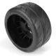 Toyo Proxes R888R 53/107 2.9" S3 (Soft) Street BELTED Tires Mounted on Black 5-Spoke 17mm Wheels (2) for Felony Rear